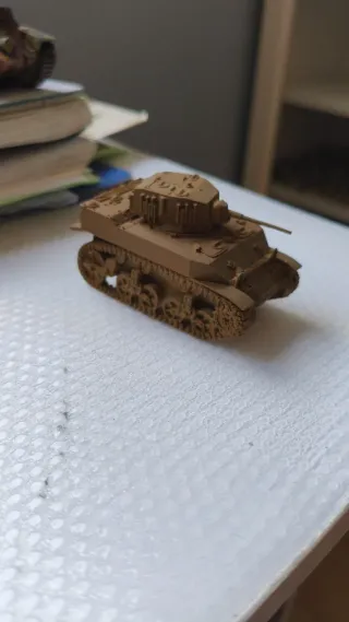 Stuart M5A1 Warlord Resina