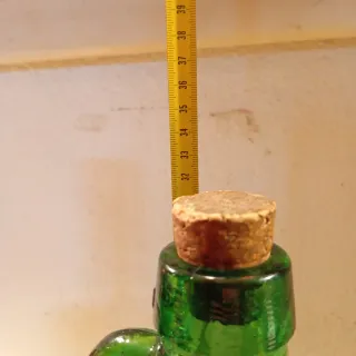 Juego 2 recipientes de vidrio verdes