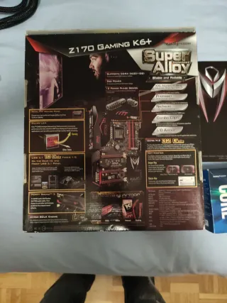 Placa Base ASRock Z170 Gaming K6+; Intel i5 6660K