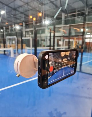 Adaptador para telemóvel para gravar Padel