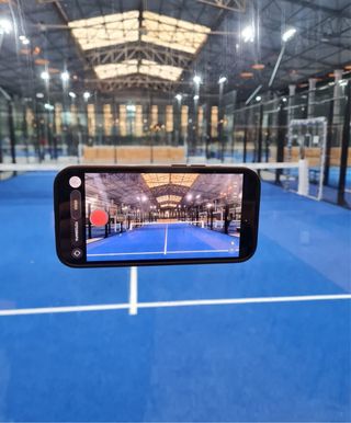 Adaptador para telemóvel para gravar Padel