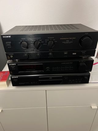 Equipo de Sonido Sony TA-F210 + ST-S10 + CDP-XE200