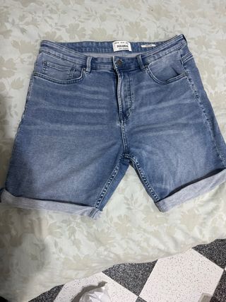 Vaquero corto Pull&Bear azul hombre