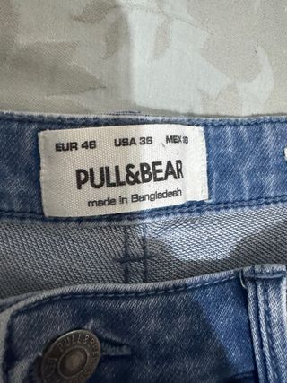 Vaquero corto Pull&Bear azul hombre