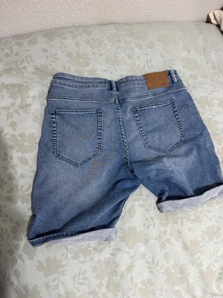 Vaquero corto Pull&Bear azul hombre