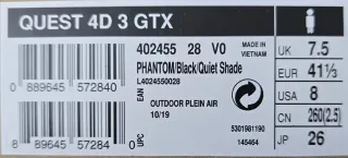 Botas de montaña Salomon  Quest 4D 3 GTX N⁰ 41-1/3