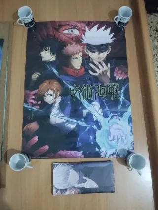 Poster + Cartera de Jujutsu Kaisen