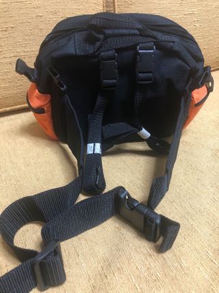 Marsupio Yosh Bag nero e arancione