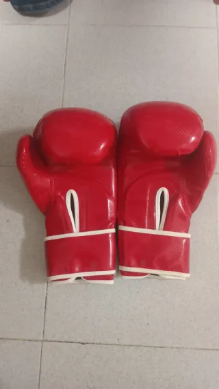 Guantes de Boxeo Tagoya Rojos 16 oz y vendas