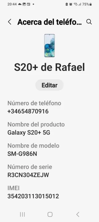 Samsung Galaxy S20 Plus 256GB