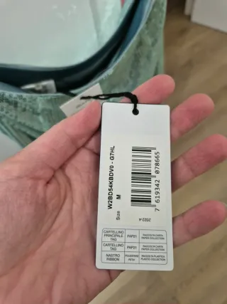 Falda Guess lentejuelas verde Talla M