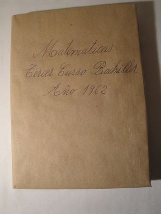 Matemáticas. Tercer Curso de Bachillerato.Año 1962