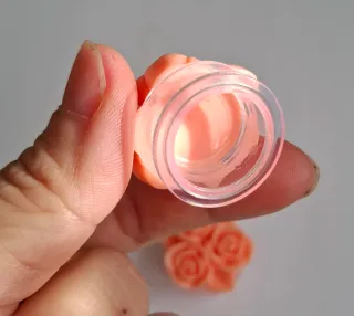 Pendientes dilatación plug rosas coral 20mm