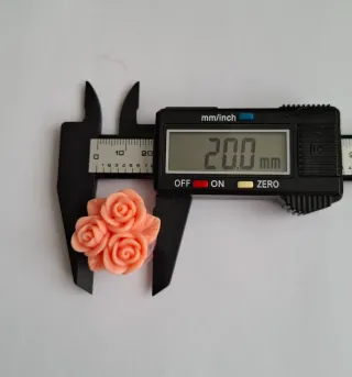 Pendientes dilatación plug rosas coral 20mm