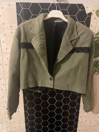 Giacca corta donna Terranova con frange