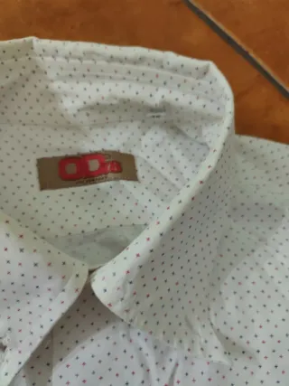 Camicia Uomo a pois bianca taglia M