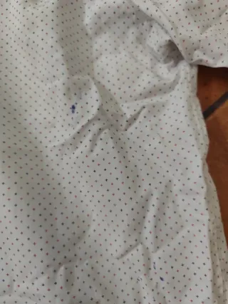 Camicia Uomo a pois bianca taglia M