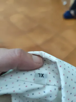 Camicia Uomo a pois bianca taglia M