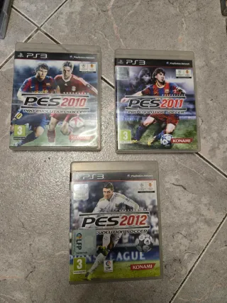 Lote 3 Juegos PS3 PES 2010, 2011, 2012