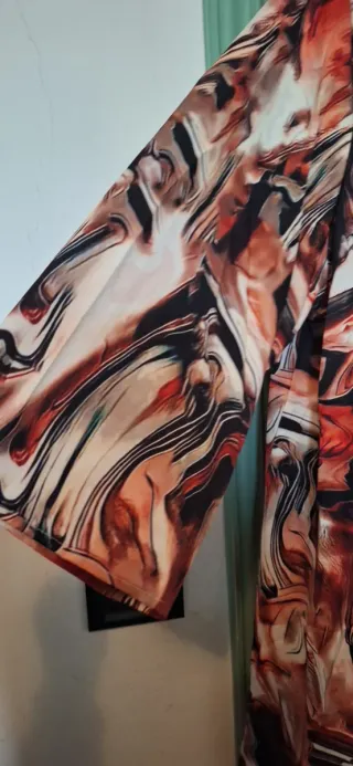 Abito corto curvy fantasia multicolor