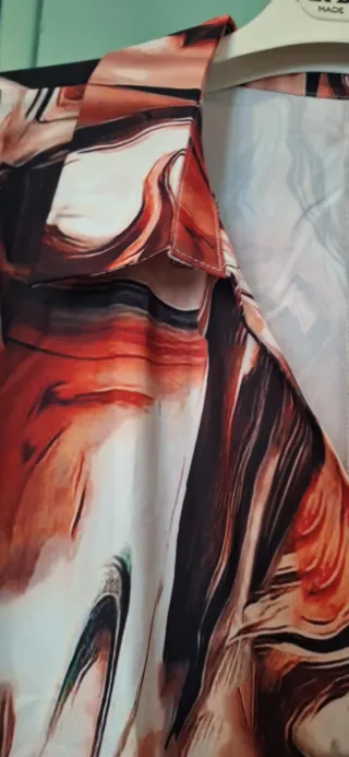 Abito corto curvy fantasia multicolor