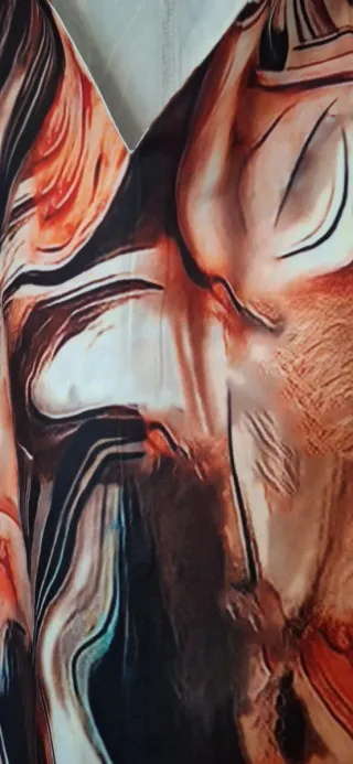 Abito corto curvy fantasia multicolor