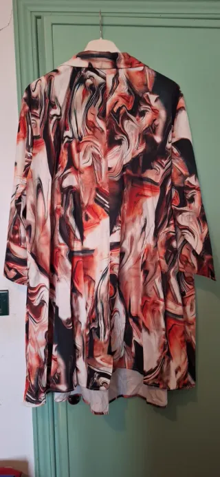 Abito corto curvy fantasia multicolor