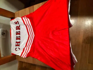 Disfraz Animadora Rojo Blanco Talla 7-8 años