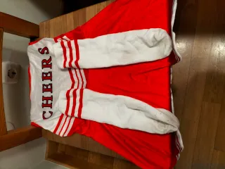 Disfraz Animadora Rojo Blanco Talla 7-8 años