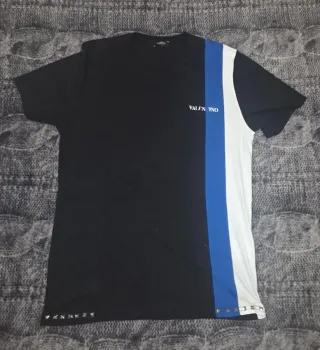 Camiseta Valentino Negra y Azul