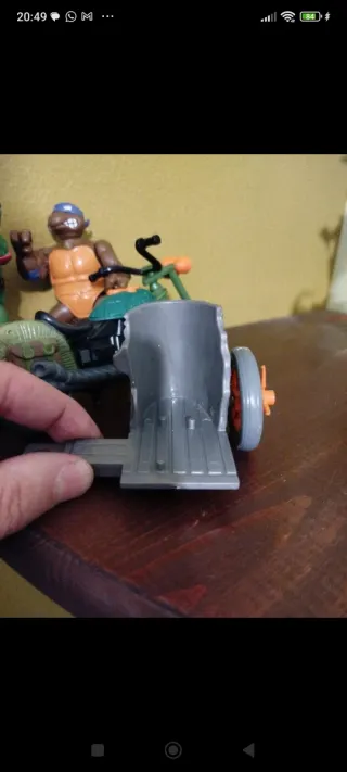 Tartarughe Ninja Moto con sidecar anno 1989