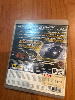Caja PS3 Need For Speed Carbono