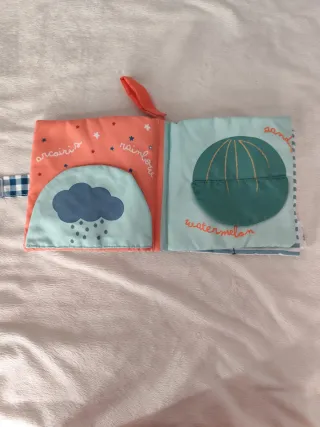 Libro tela sensorial para Bebés