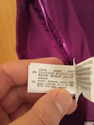 Top Zara Halter Fruncido Talla L Morado