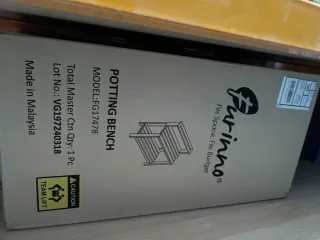 Banco de madera para macetas