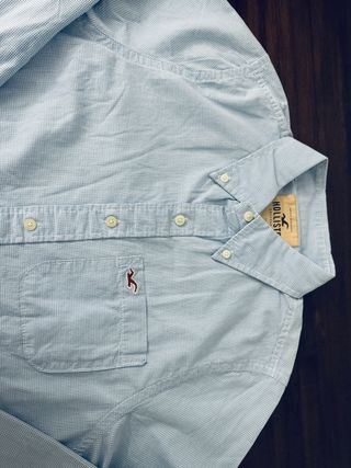 Camisa Hollister Azul Talla M
