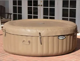 Spa Hinchable Intex Beige y Blanco