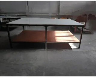 Mesa de trabajo con estante 2.50 x 1.60