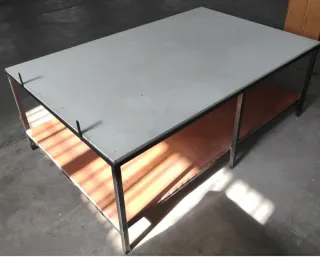 Mesa de trabajo con estante 2.50 x 1.60
