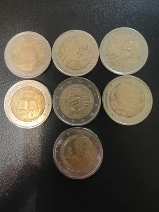 monedas 2 euros Italia conmemorativas