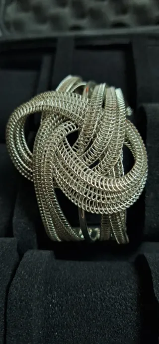 Bracciale donna bigiotteria argentato