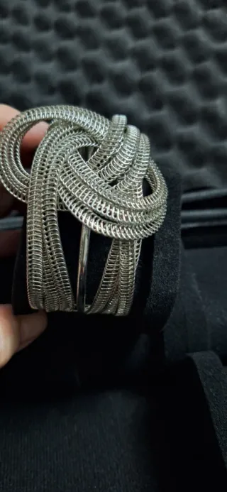 Bracciale donna bigiotteria argentato