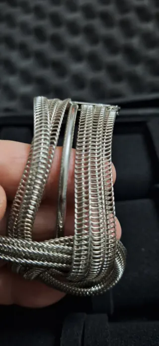 Bracciale donna bigiotteria argentato