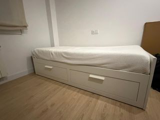 Cama nido IKEA Brimnes con cajones+ 2 colchones