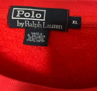 Jersey Polo Ralph Lauren Rojo Talla XL