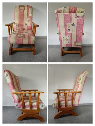 Sillón balancín madera maciza