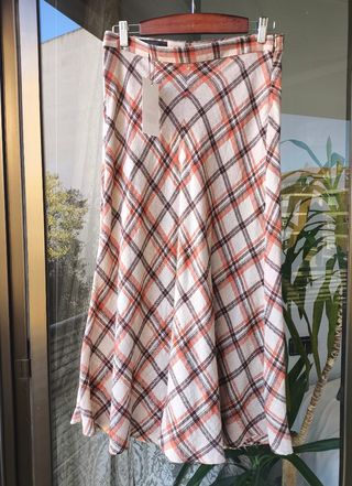 ❤️ FALDA CUADROS ZARA