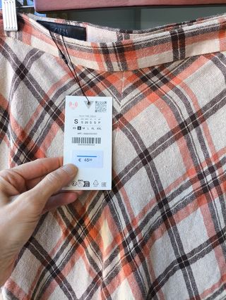 ❤️ FALDA CUADROS ZARA