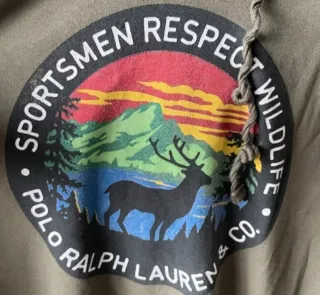 Sudadera Ralph Lauren Talla M Verde Militar