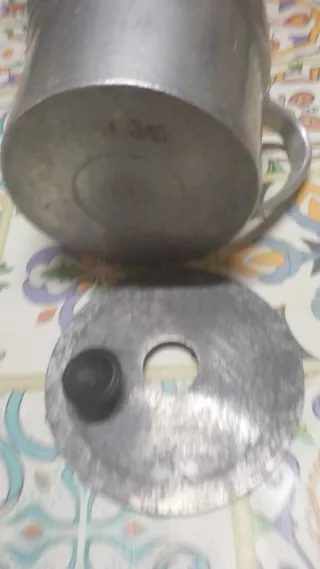 Leiteira Vintage Alumínio Fundido 45 Anos